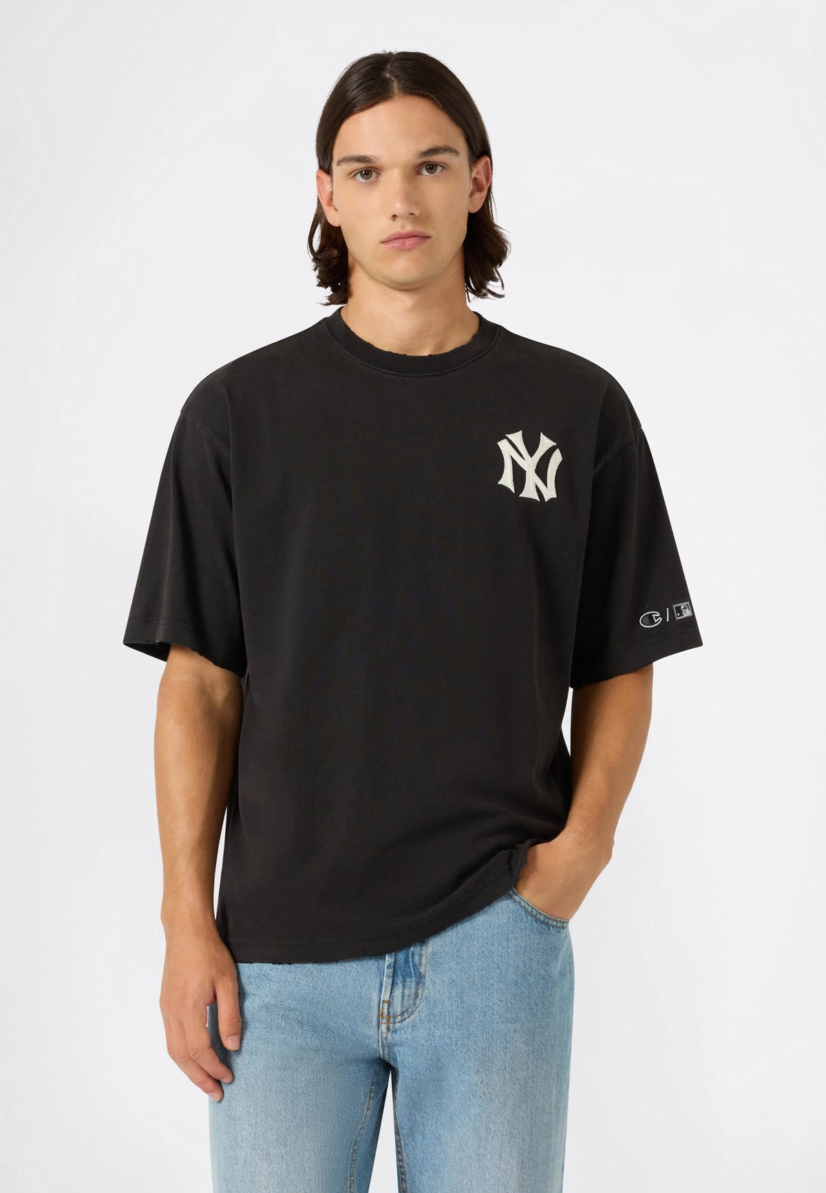 CHAMPION SS TEE MLB COOPERSTOWN BLACK