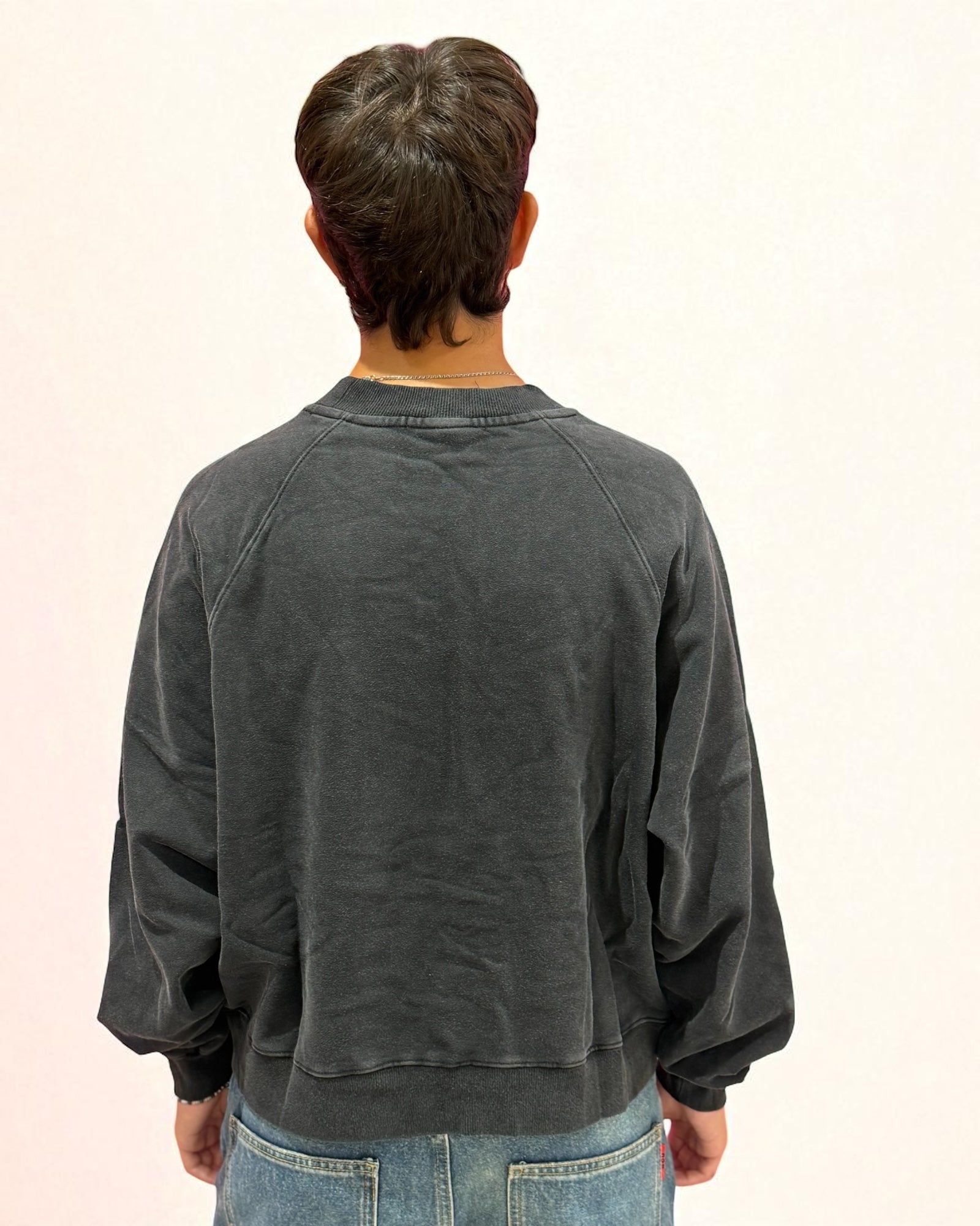 COLLEGE '93 CREWNECK WASHED BLACK