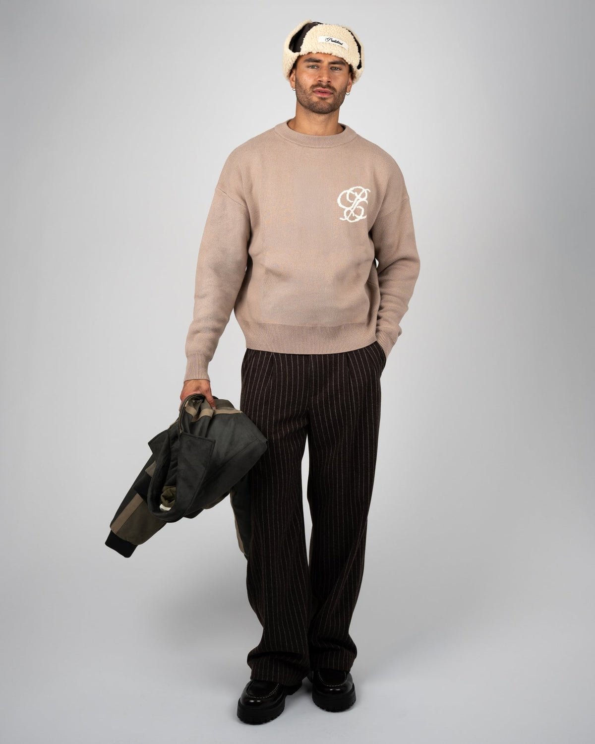 ACADEMY KNIT SWEATER LINEN BEIGE