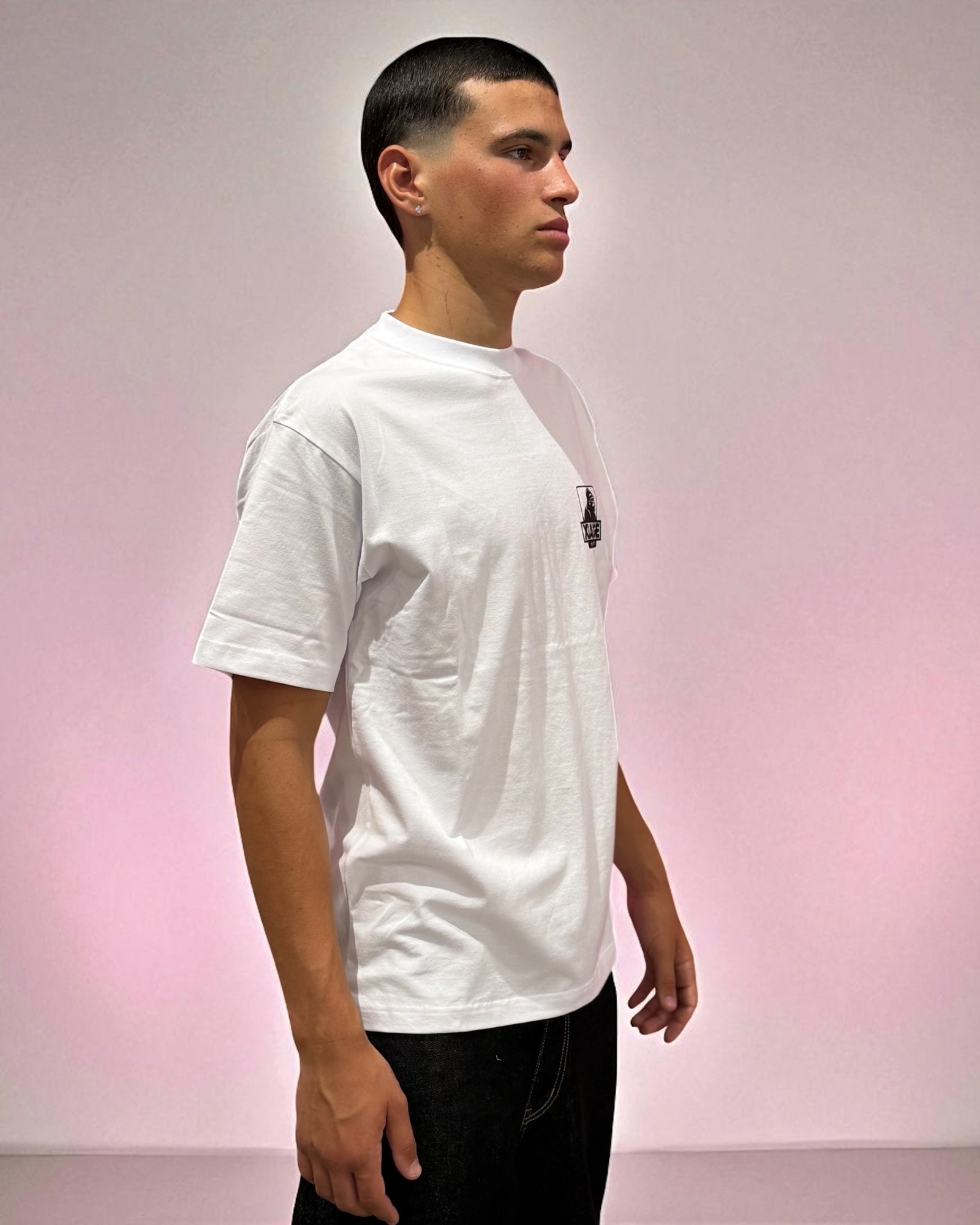 BACKSIDE TEE LOGO WHITE