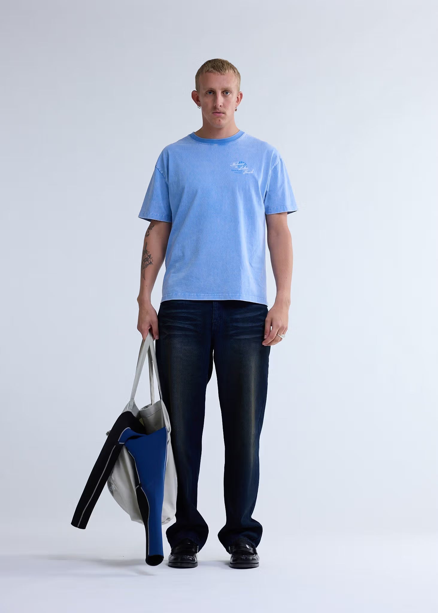 WELCOME TO PALMBEACH TEE BLUE