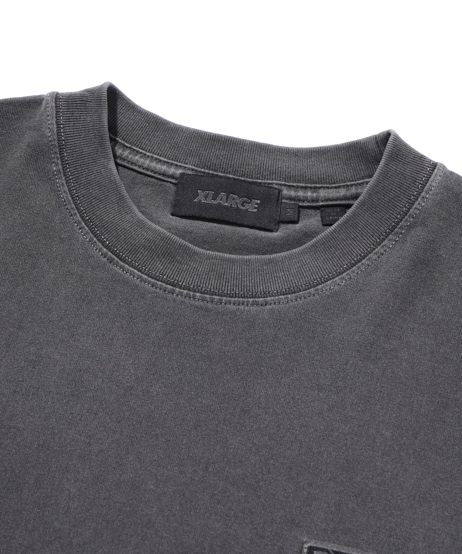 LABEL S/S TEE STONE WASHED