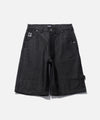 CUT OUT XL LOOSE SHORTS BLACK XLARGE