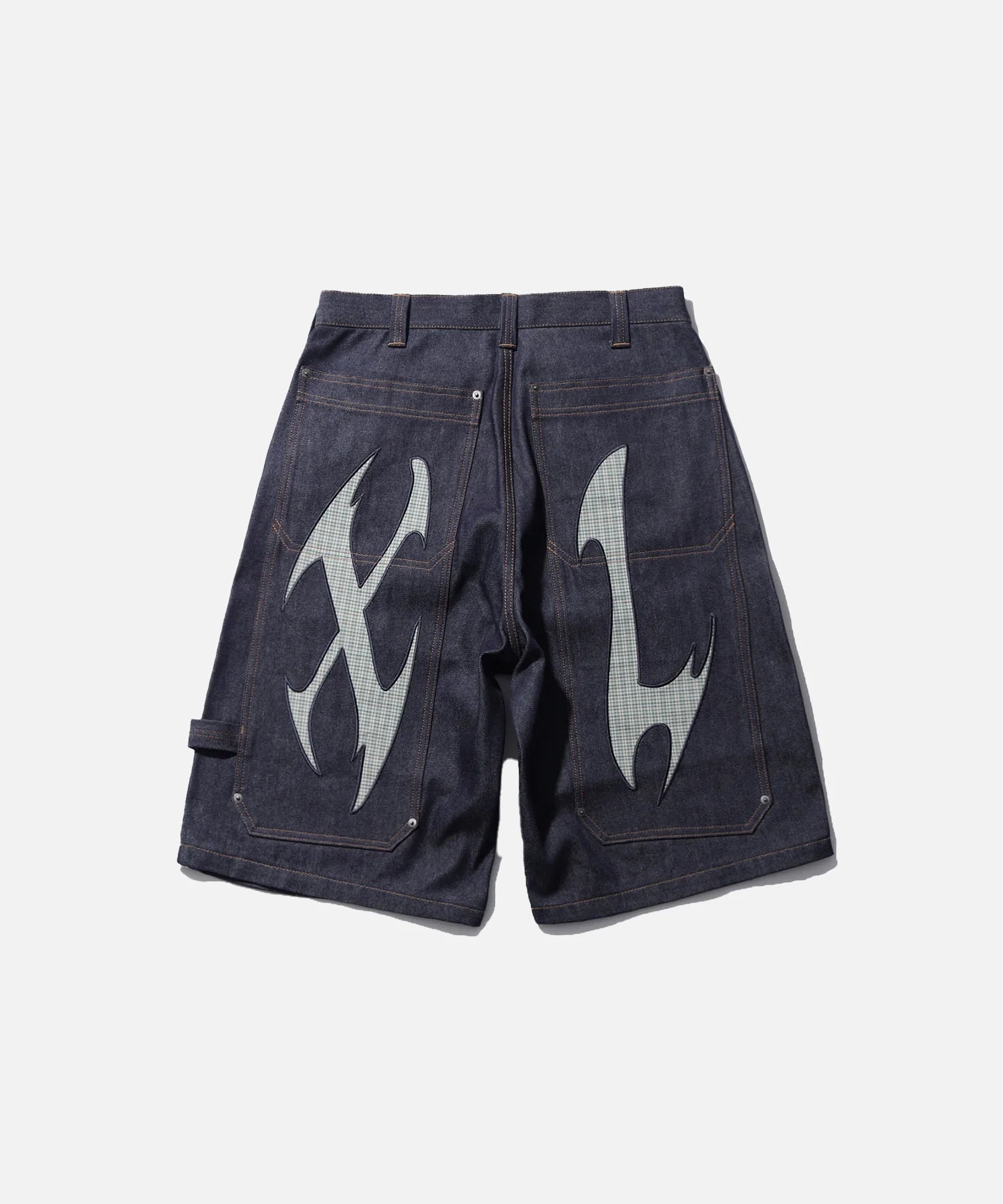 CUT OUT XL LOOSE SHORTS INDIGO