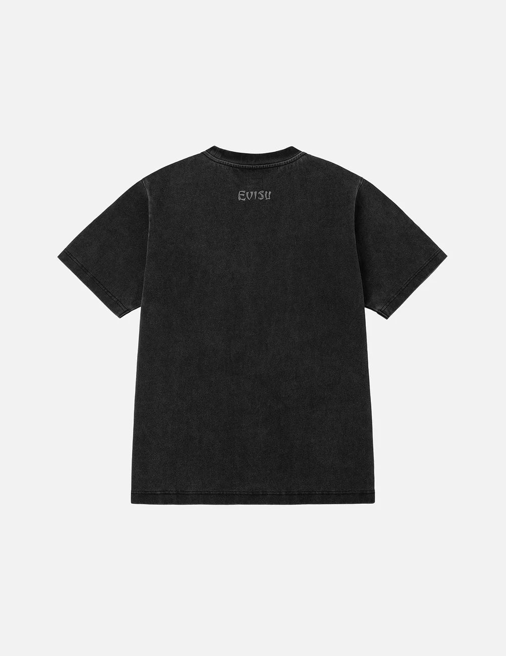 Hand-Drawn Seagull Print Relax Fit T-Shirt BLCK