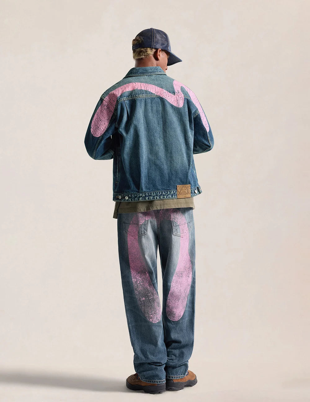Jeans strappati Daicock rosa