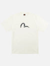 T-shirt con stampa Ebisu & Seagull