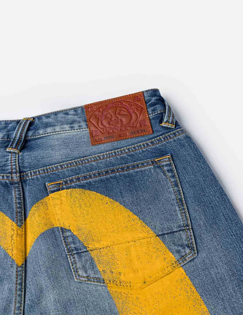 Jeans Gialli Con Stampa Daicock Regular Fit #2020