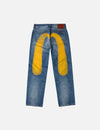 Jeans Gialli Con Stampa Daicock Regular Fit #2020