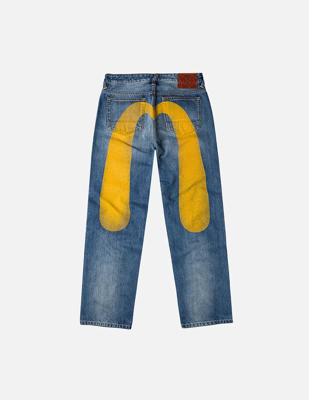 Jeans Gialli Con Stampa Daicock Regular Fit #2020