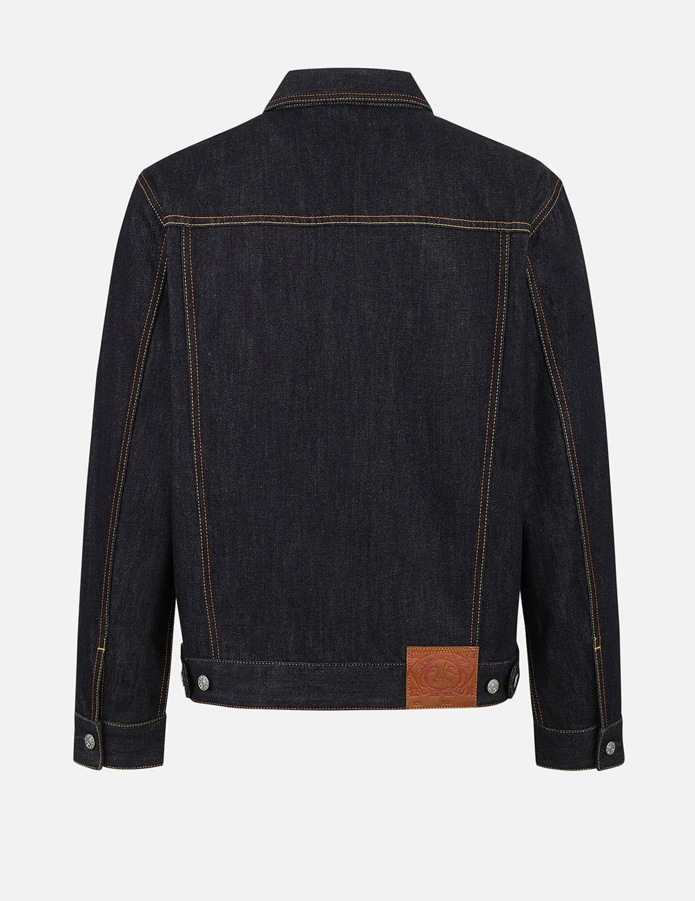 Giacca di jeans relax con stampa gabbiano ecru