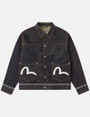 Logo Seagull Embroidery Denim Jacket