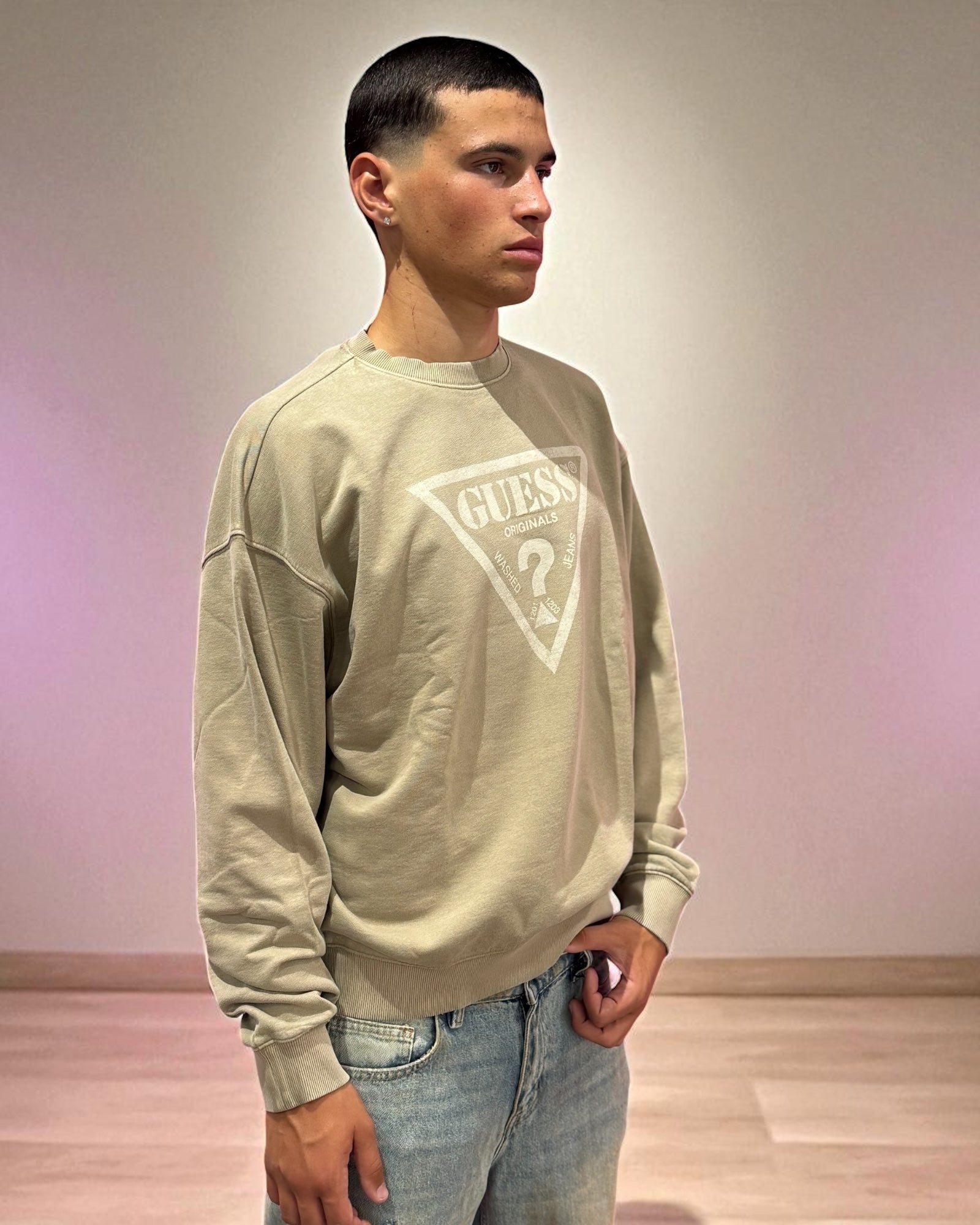 CREWNECK GUESS OG BEIGE