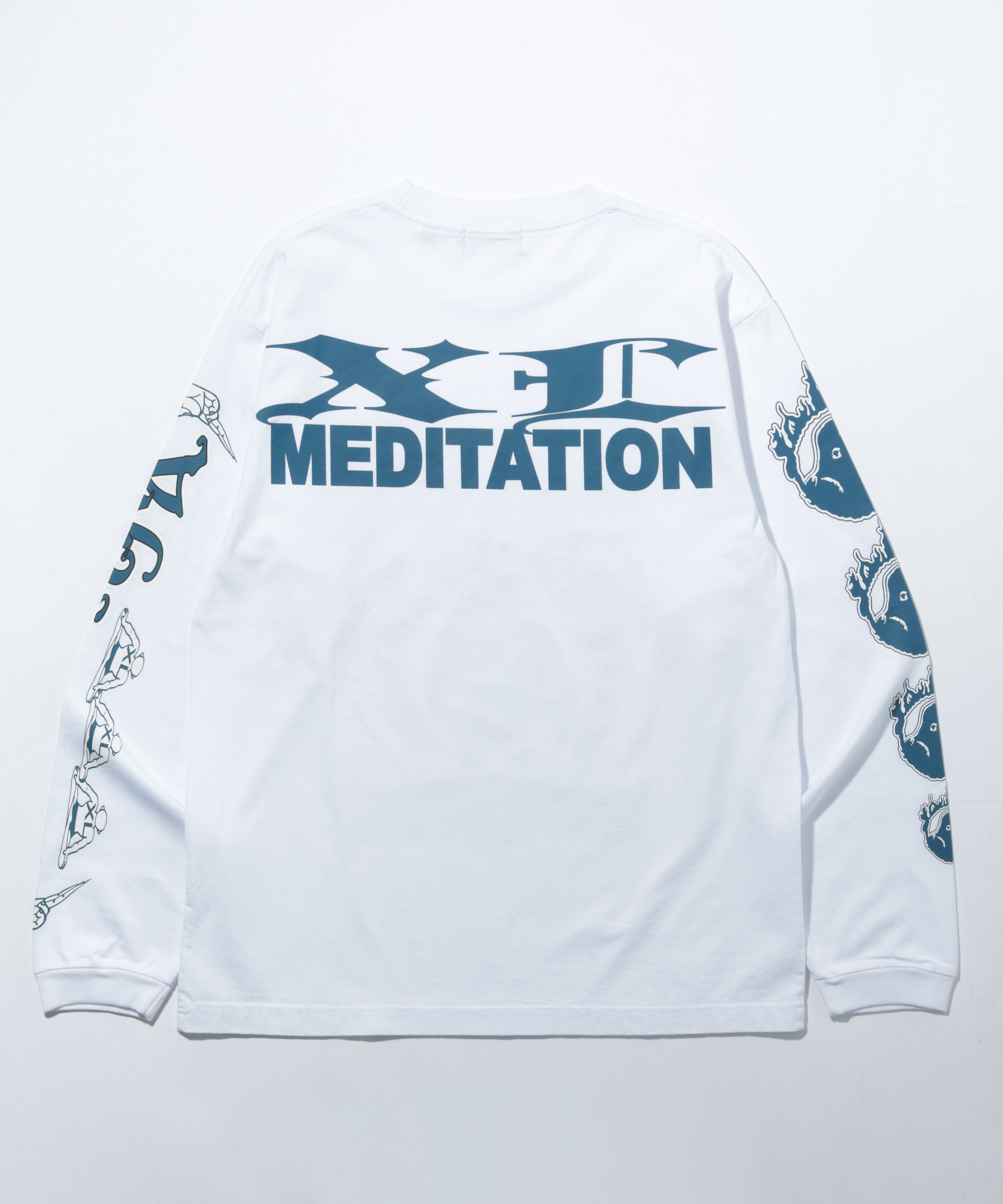MEDITATION LONGSLEEVE WHITE BLUE