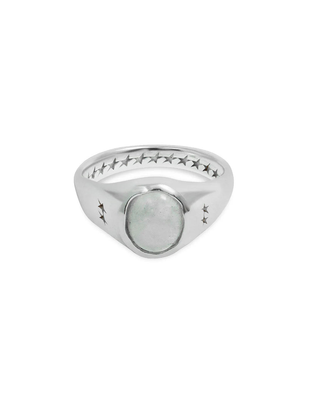 VERTICAL MOONSTONE SIGNET