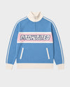 LETTERMAN KNITTED QUARTER ZIP | LIGHT BLUE