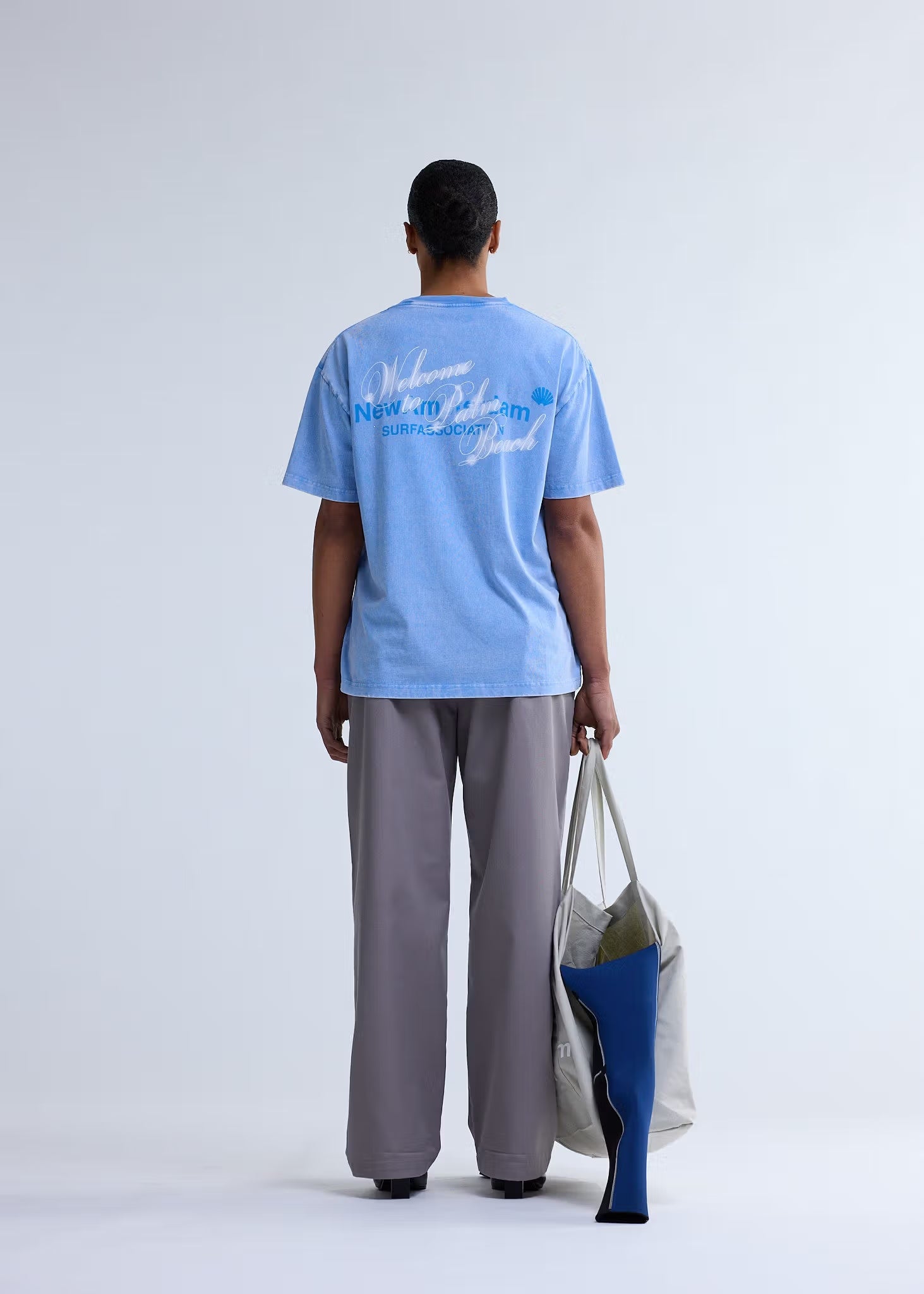 WELCOME TO PALMBEACH TEE BLUE