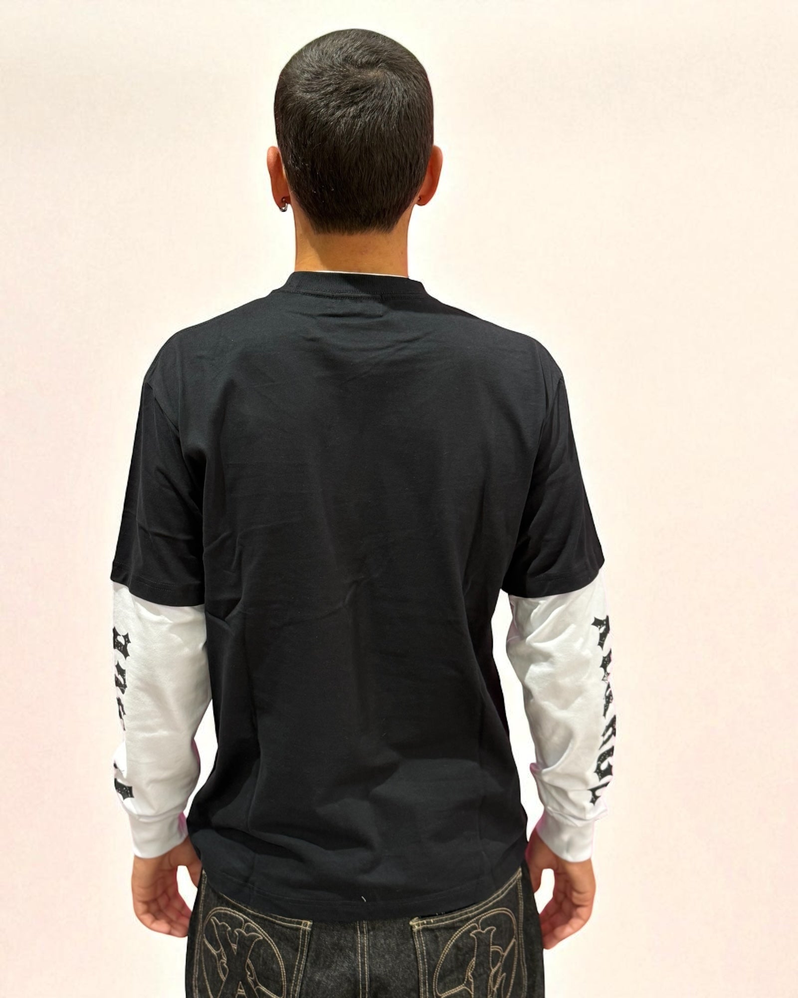 MOTORCYCLED LAYERED BLACK/W XLARGE