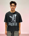 RABBIT T-SHIRT WASHED BLACK