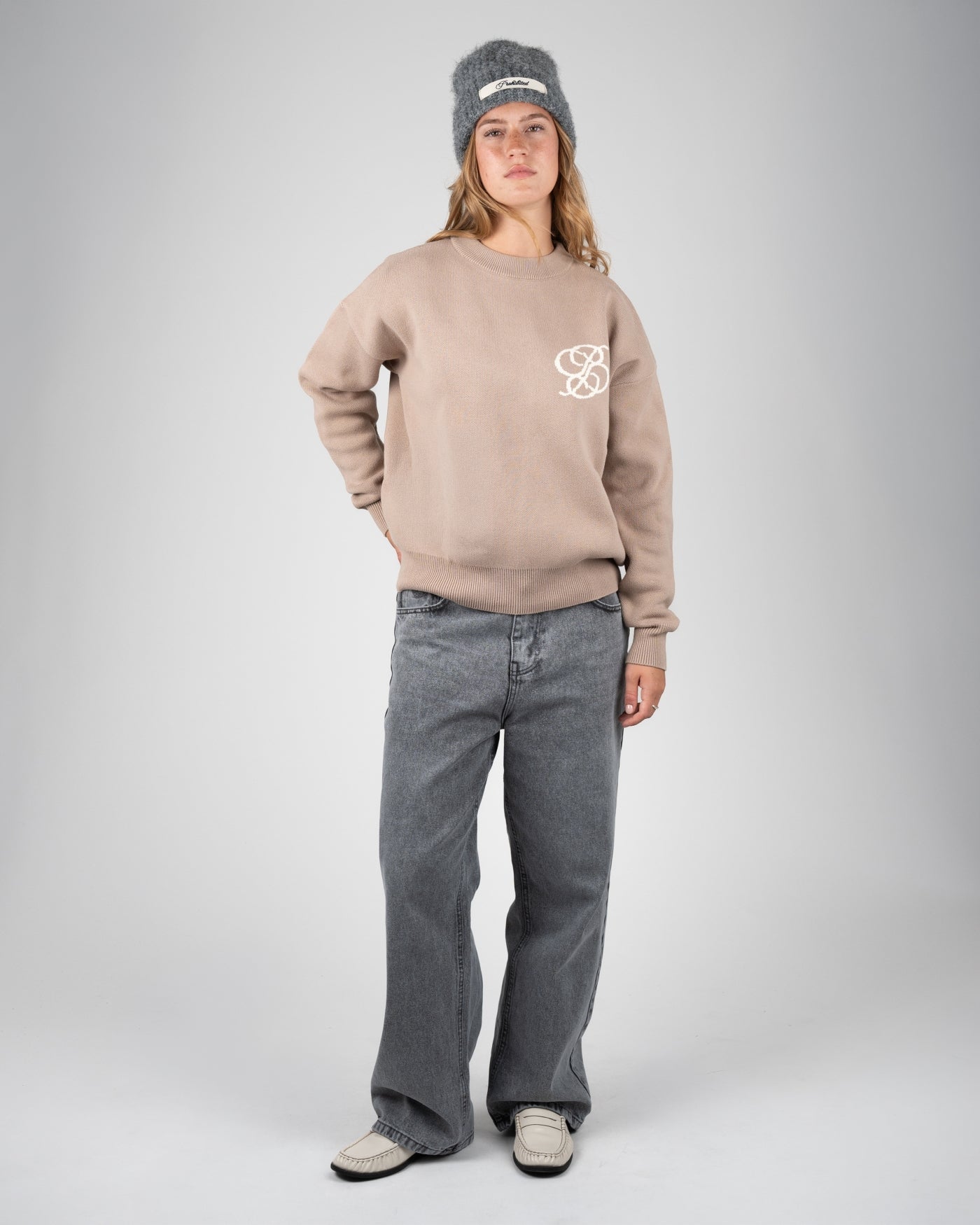 ACADEMY KNIT SWEATER LINEN BEIGE