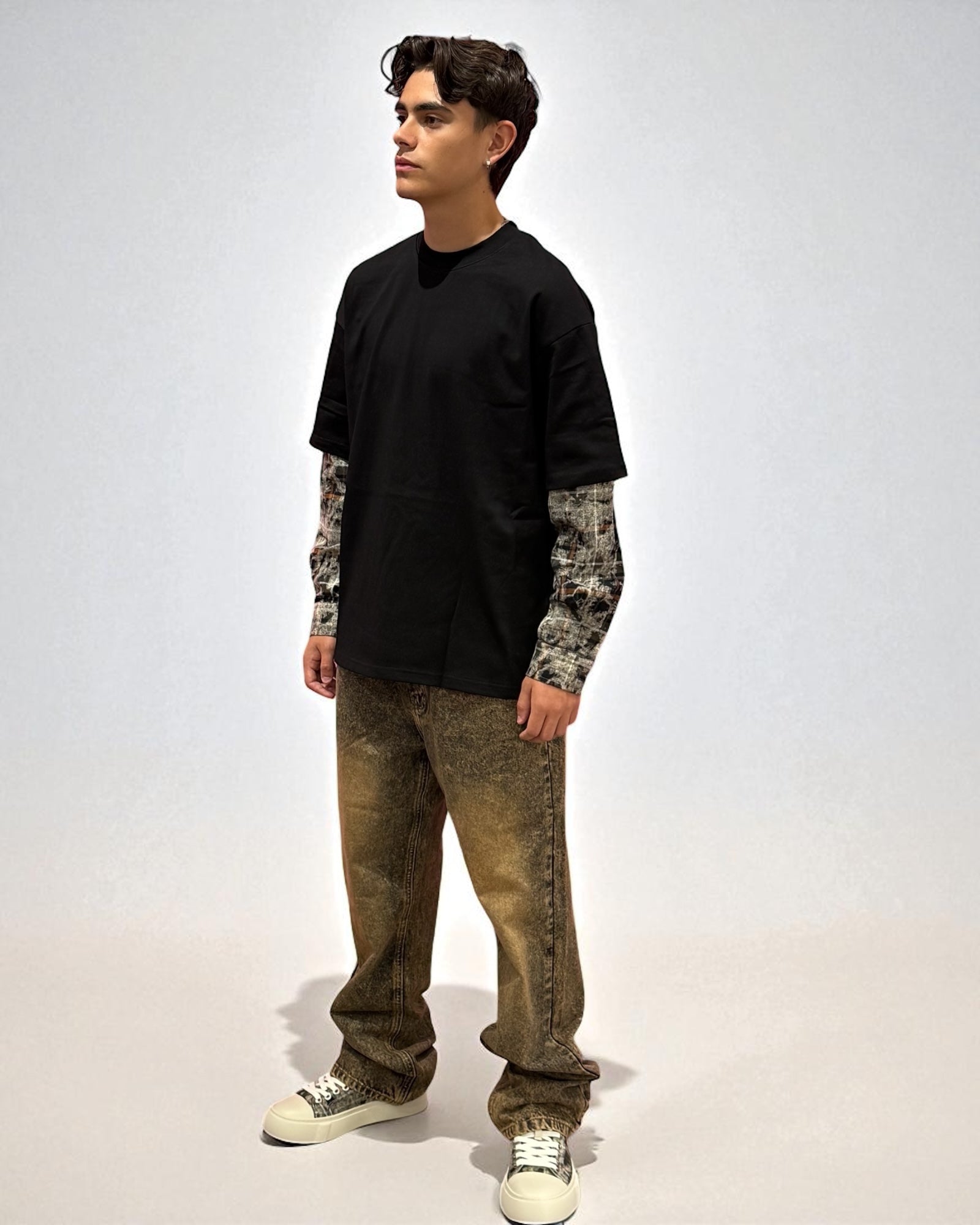 ACID LONG SLEEVE WASHED BLACK
