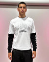 MOTORCYCLED LAYERED WHITE/B XLARGE