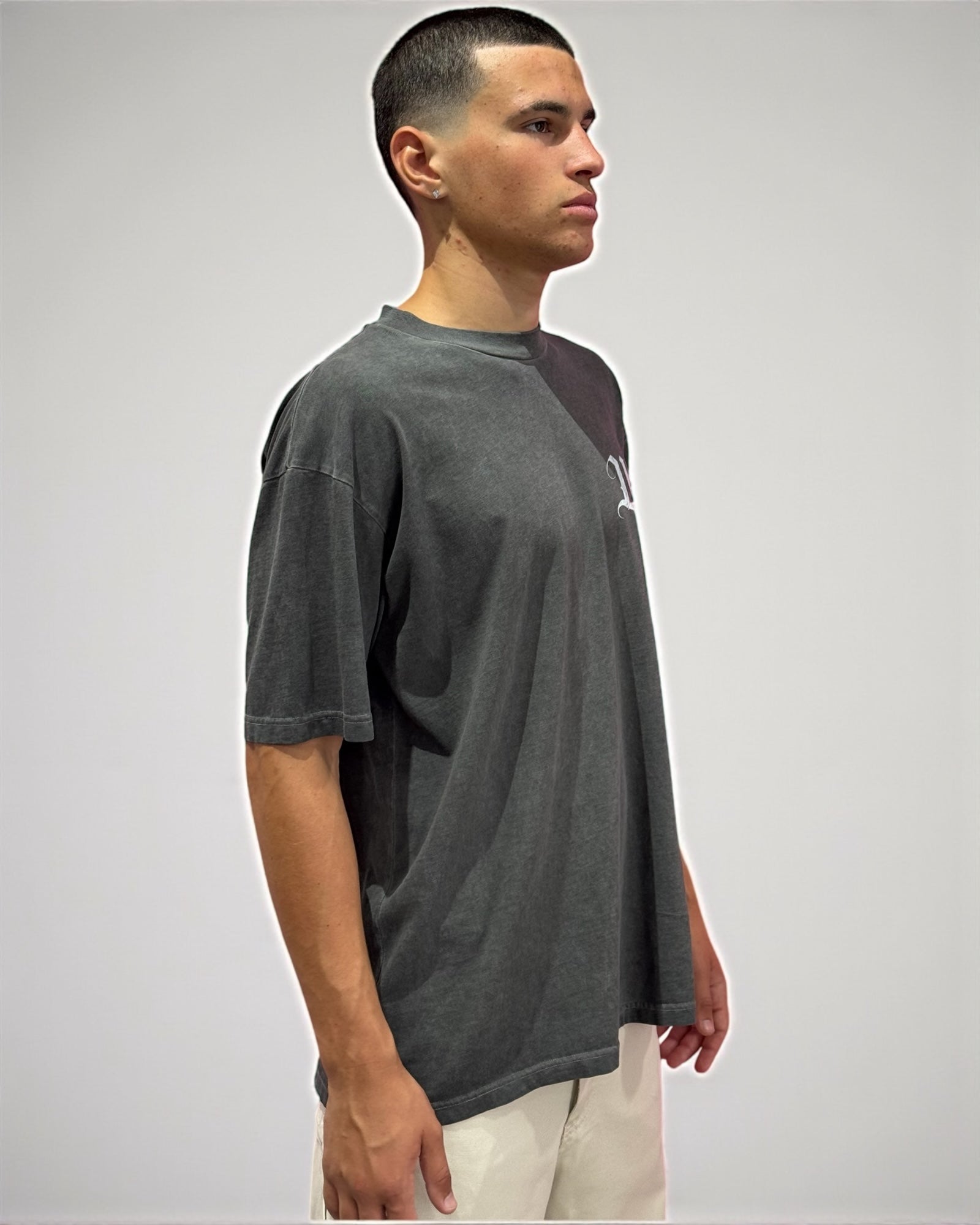 STONE WASH ANGEL TEE WITH ANGEL