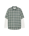 DOUBLE LAYER SHIRT GREEN