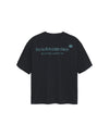 DOUBLE LAYERED LOGO TEE BLACK