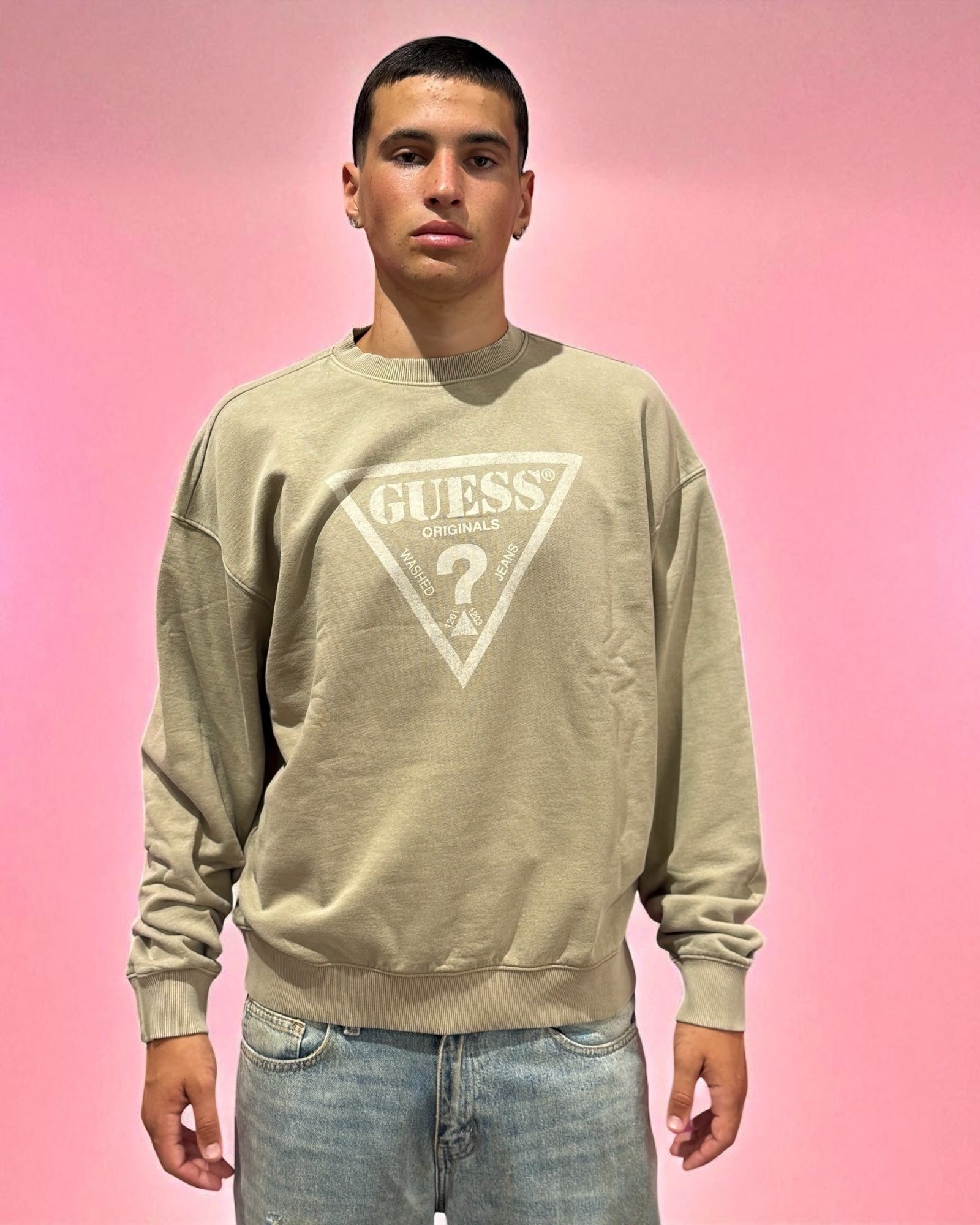 CREWNECK GUESS OG BEIGE