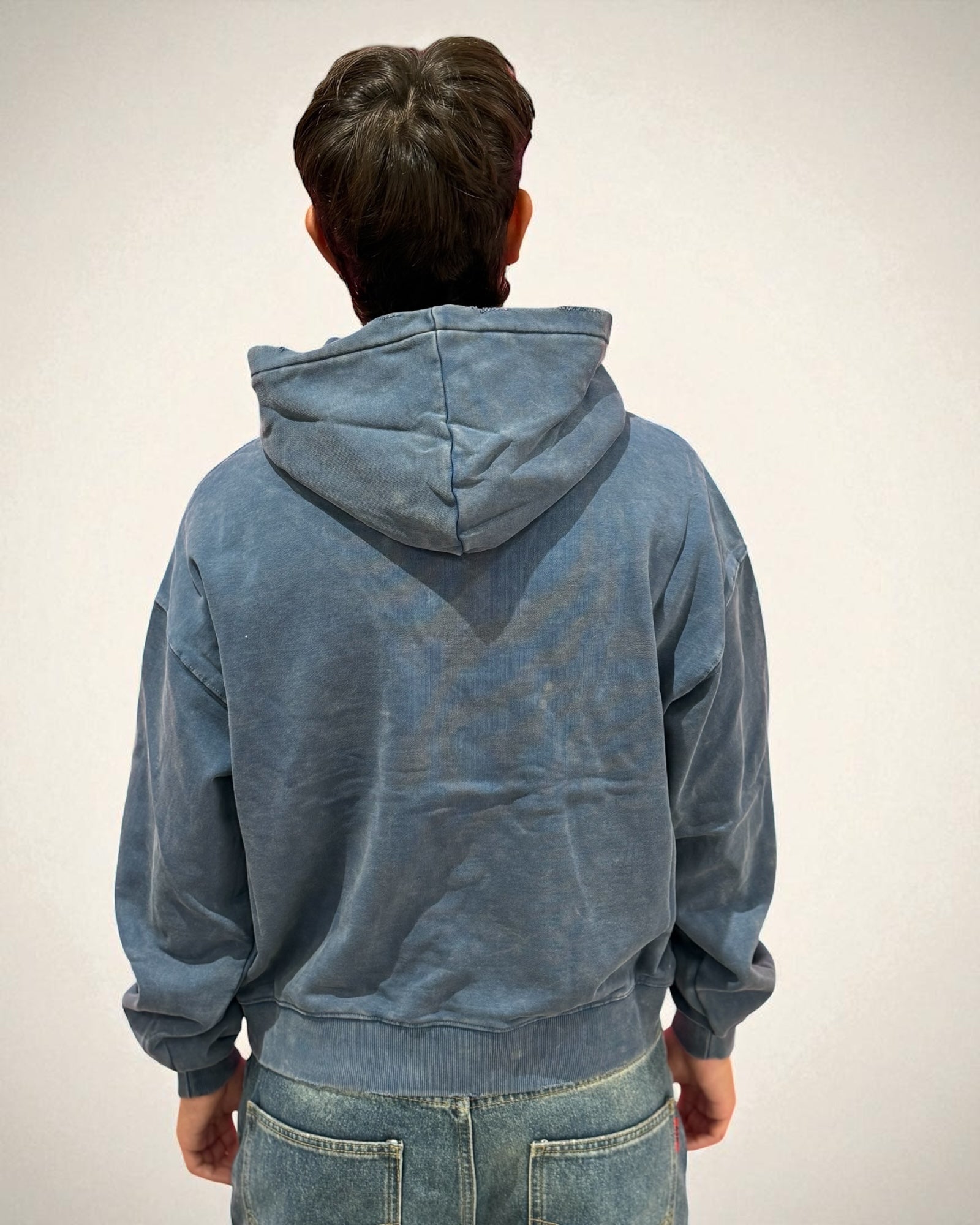 ANARCHY HOODIE NAVY BLUE