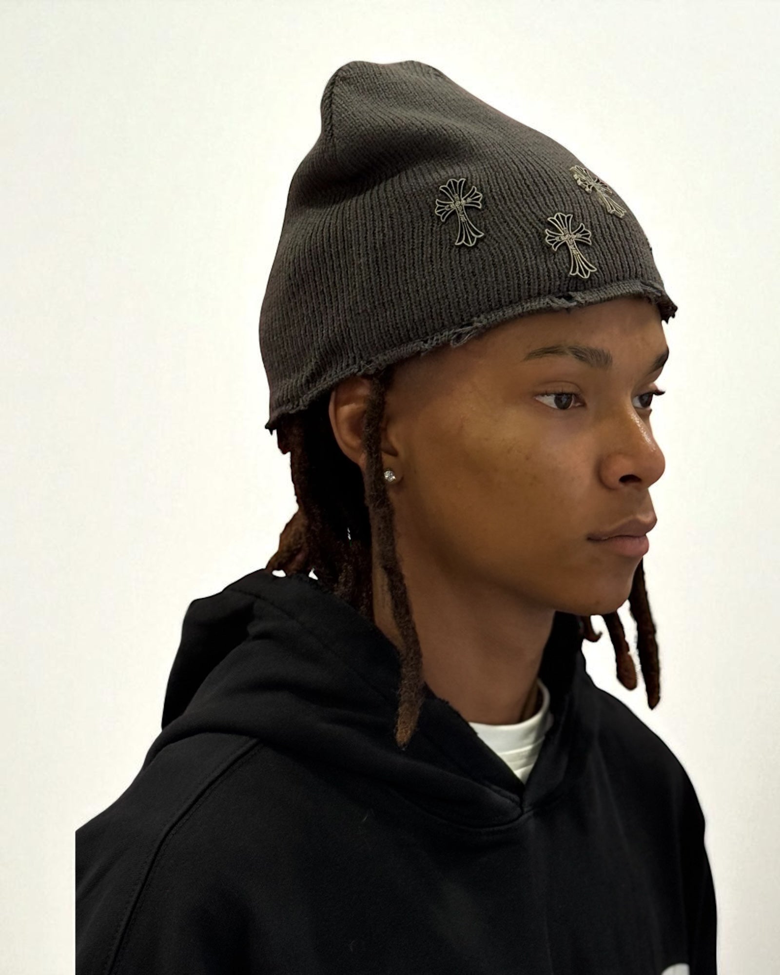 CROSS OVER BEANIE GREY