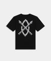 BLACK CHAIN SHIELD T-SHIRT