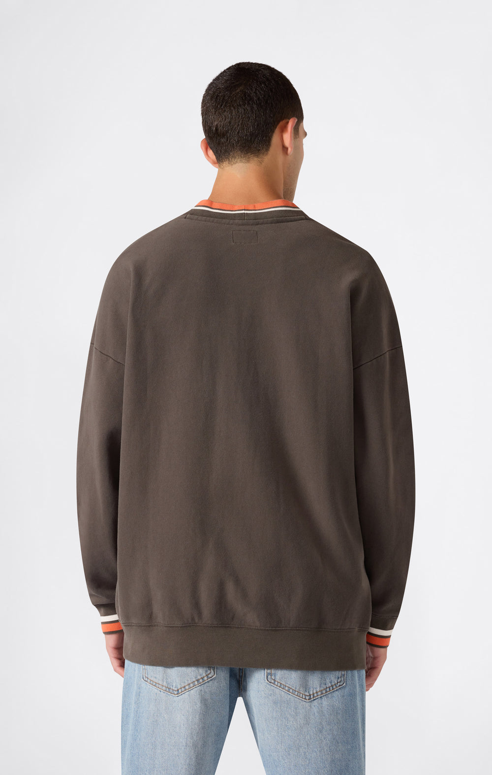 FELPA CARDIGAN UOMO REVERSE WEAVE MODERN AMETORA NERO
