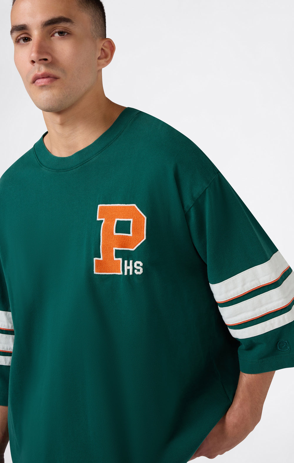 T-SHIRT OVERSIZE UOMO MODERN AMETORA VERDE BRILLANTE