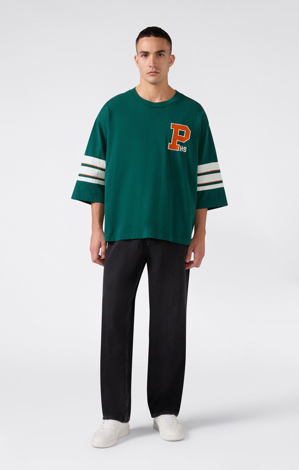 T-SHIRT OVERSIZE UOMO MODERN AMETORA VERDE BRILLANTE