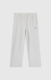 PANTALONI UOMO WIDE LEG CON INTERNO FELPATO REVERSE WEAVE GRIGIO CHIARO