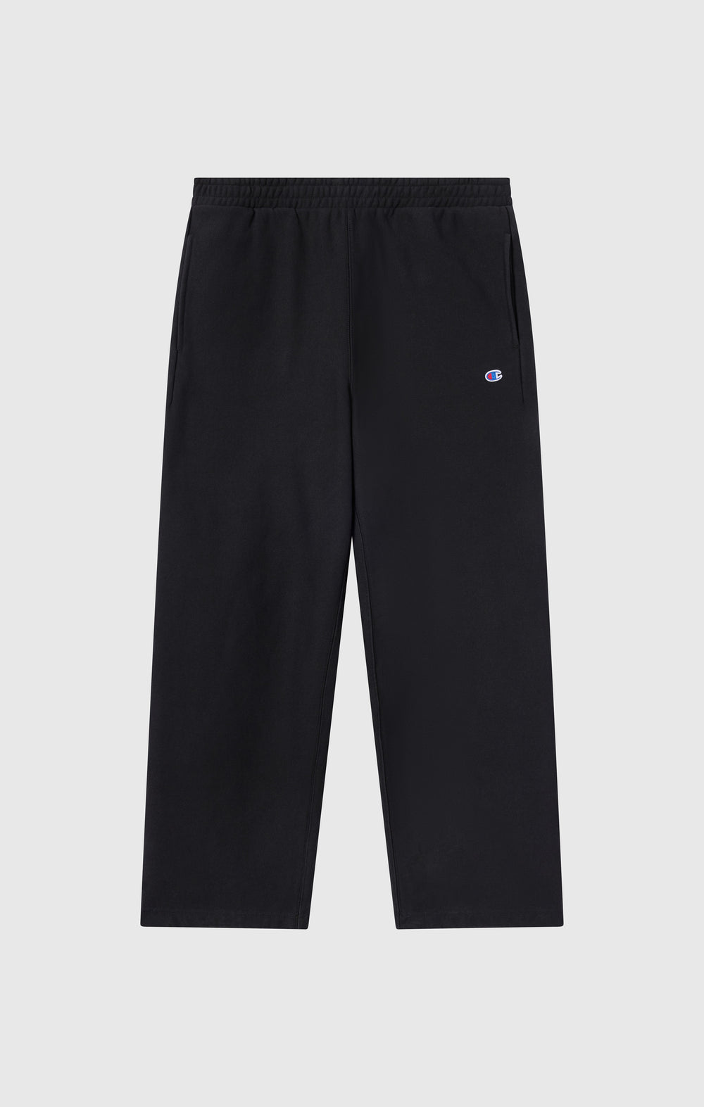 PANTALONI UOMO WIDE LEG CON INTERNO FELPATO REVERSE WEAVE NERO