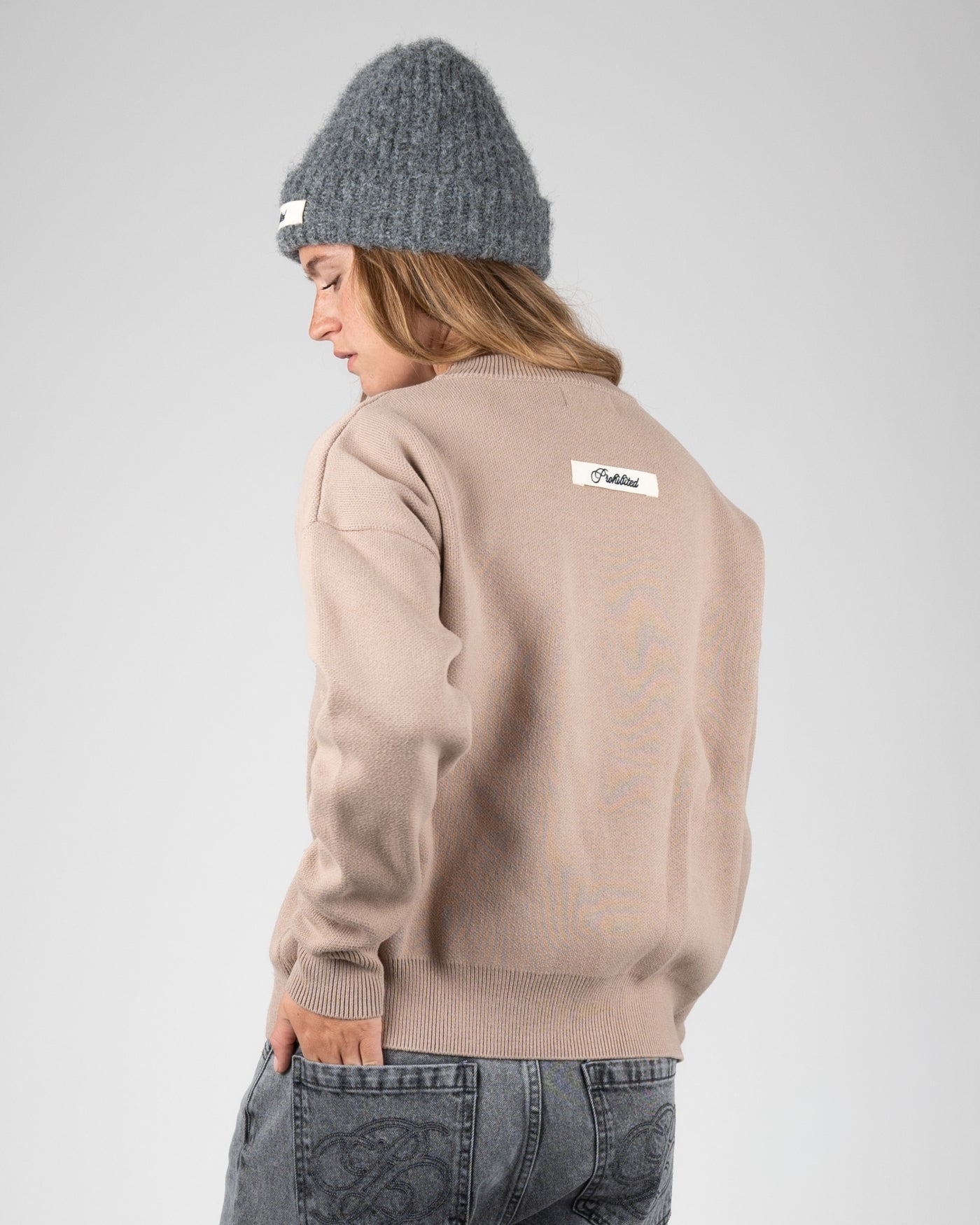 ACADEMY KNIT SWEATER LINEN BEIGE