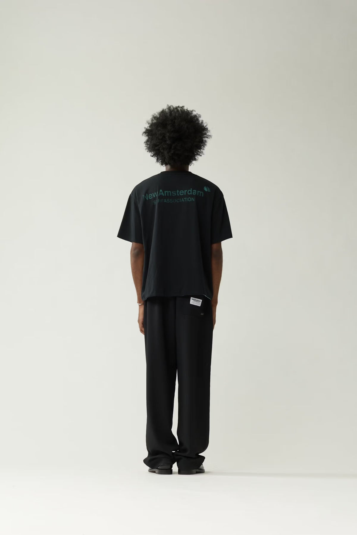 DOUBLE LAYERED LOGO TEE BLACK