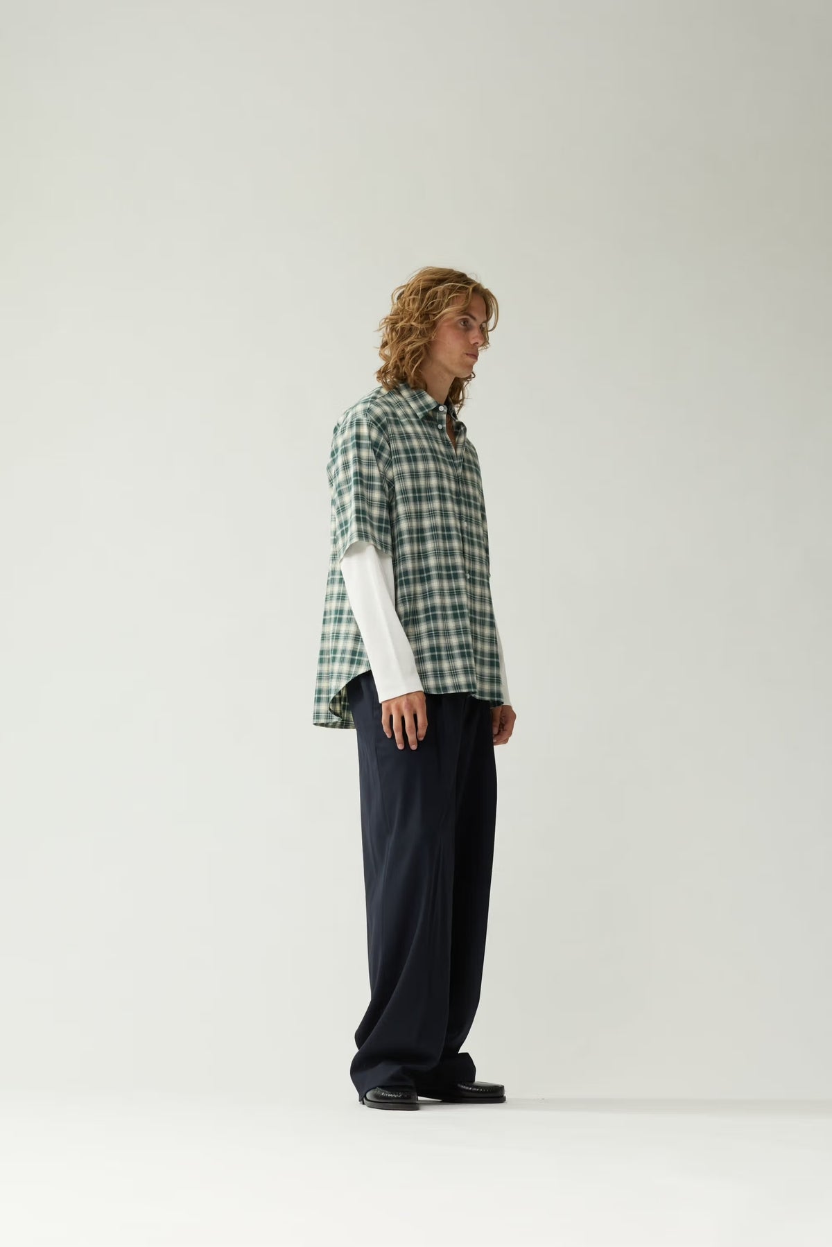 DOUBLE LAYER SHIRT GREEN