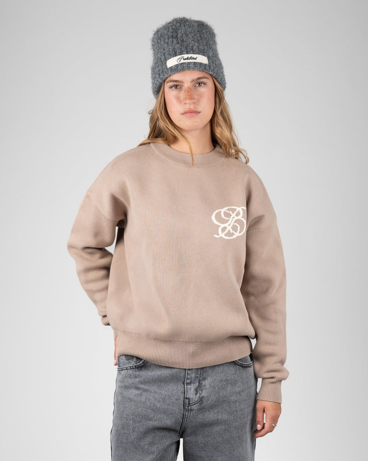 ACADEMY KNIT SWEATER LINEN BEIGE