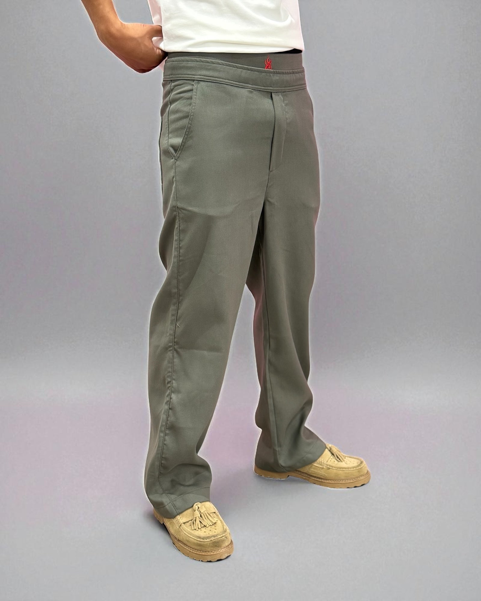 GREY PANT RIPSTOP WITH ELASTIC
