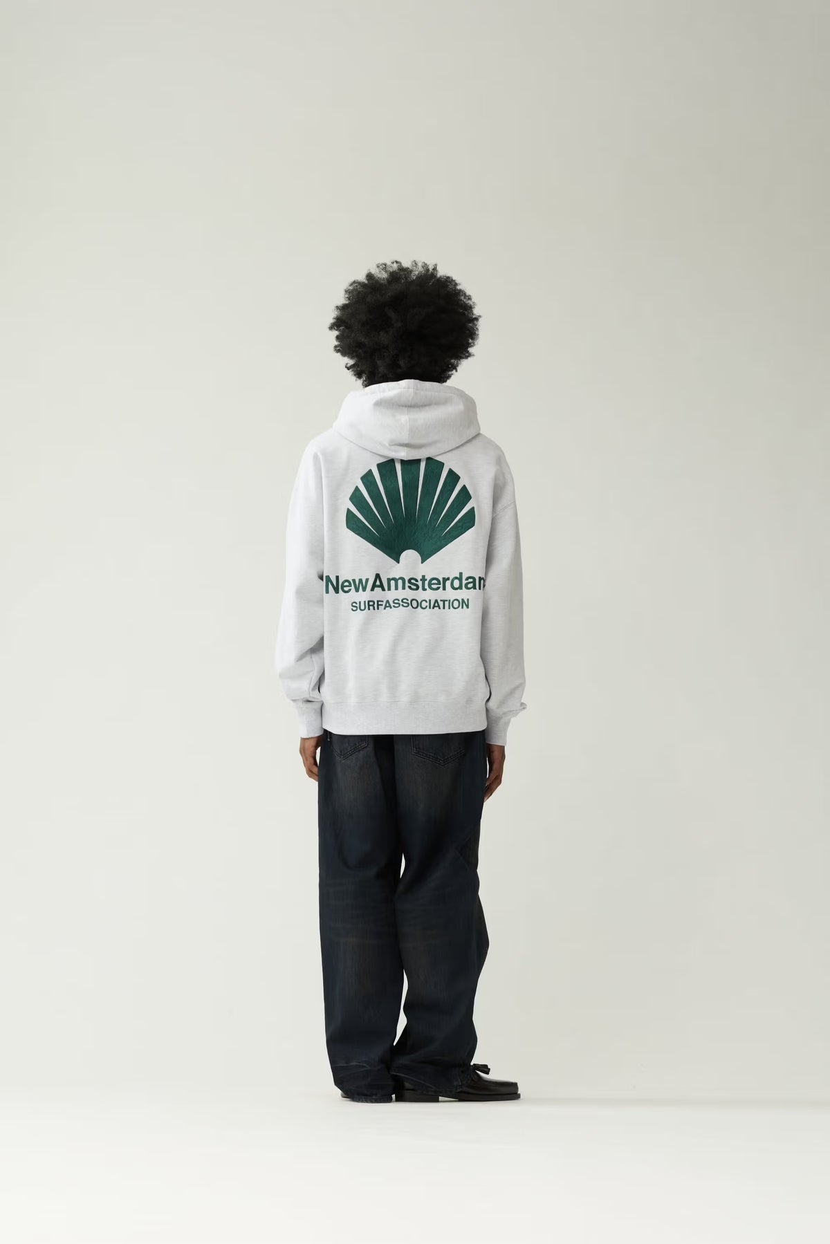 LOGO HOODIE GREY MELANGE