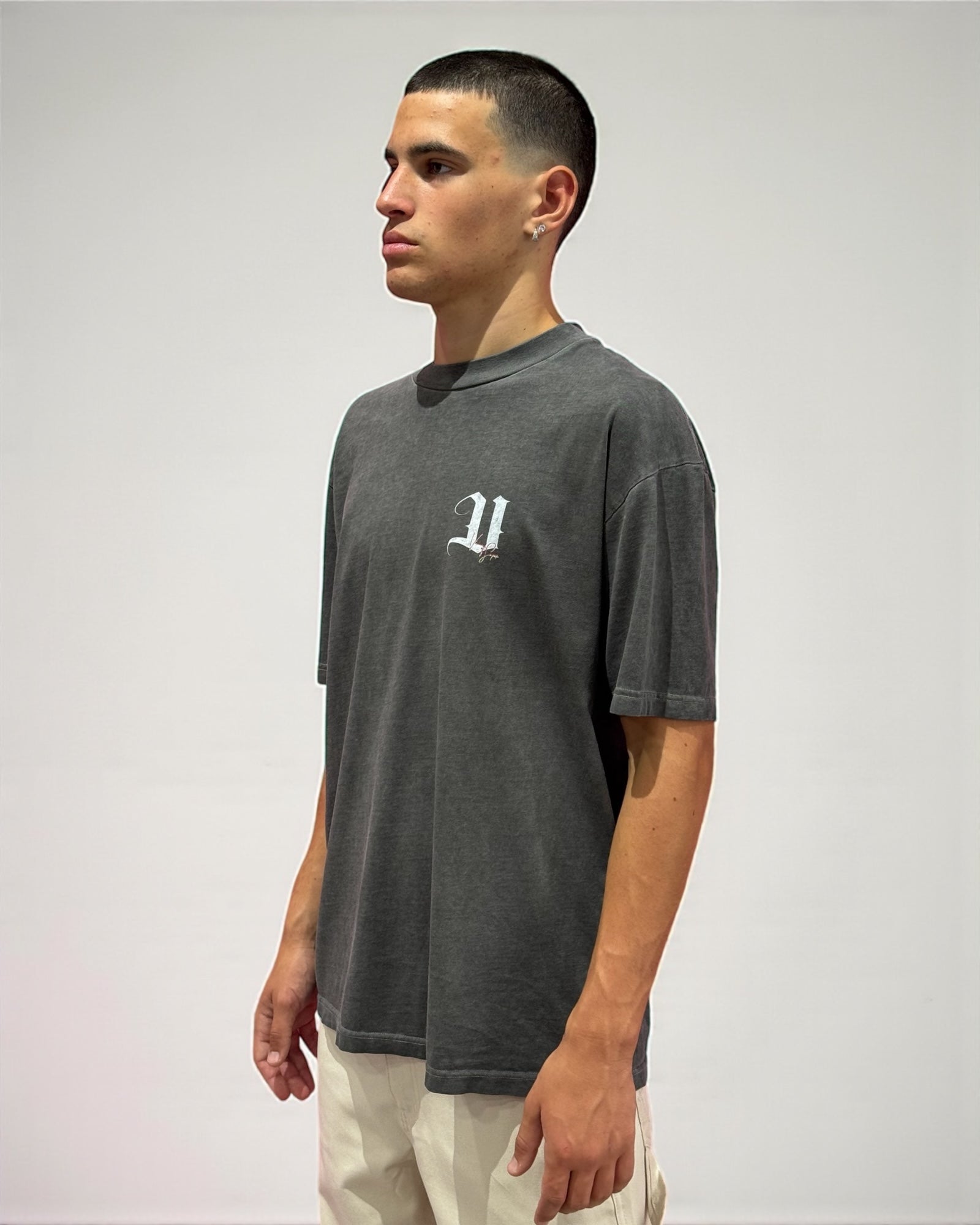 STONE WASH ANGEL TEE WITH ANGEL