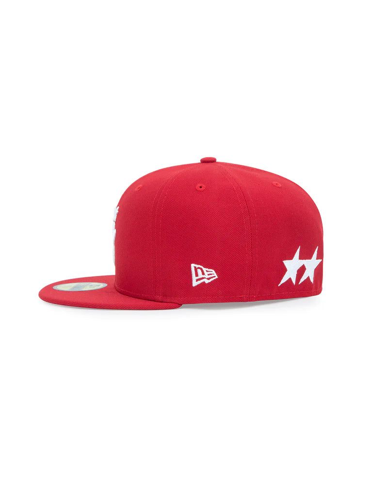 NE X TJ INITIALS RED 59FIFTY