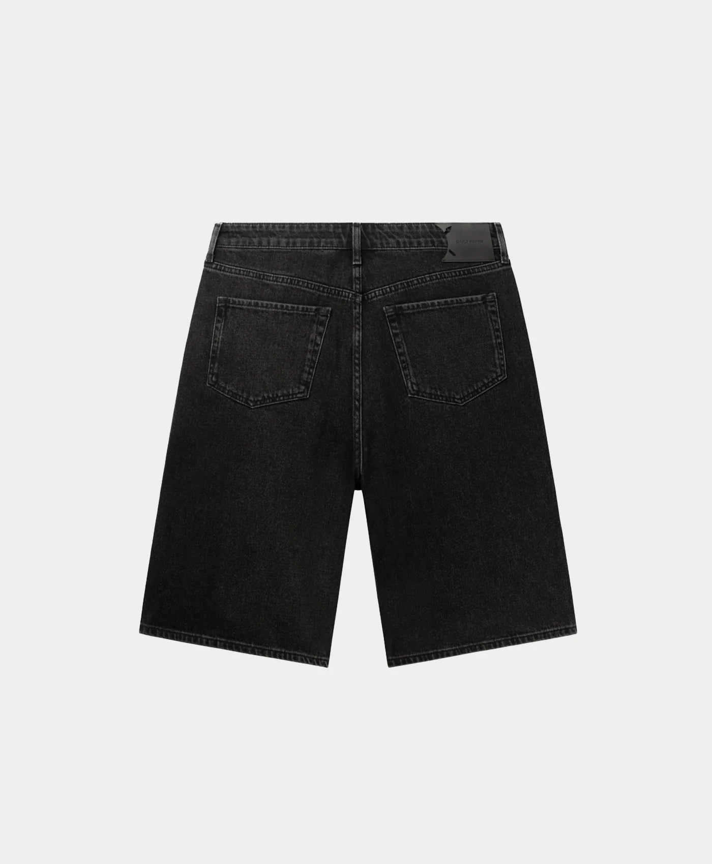 BLACK LASER MONOGRAM DENIM SHORTS V2