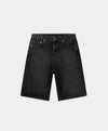 BLACK LASER MONOGRAM DENIM SHORTS V2