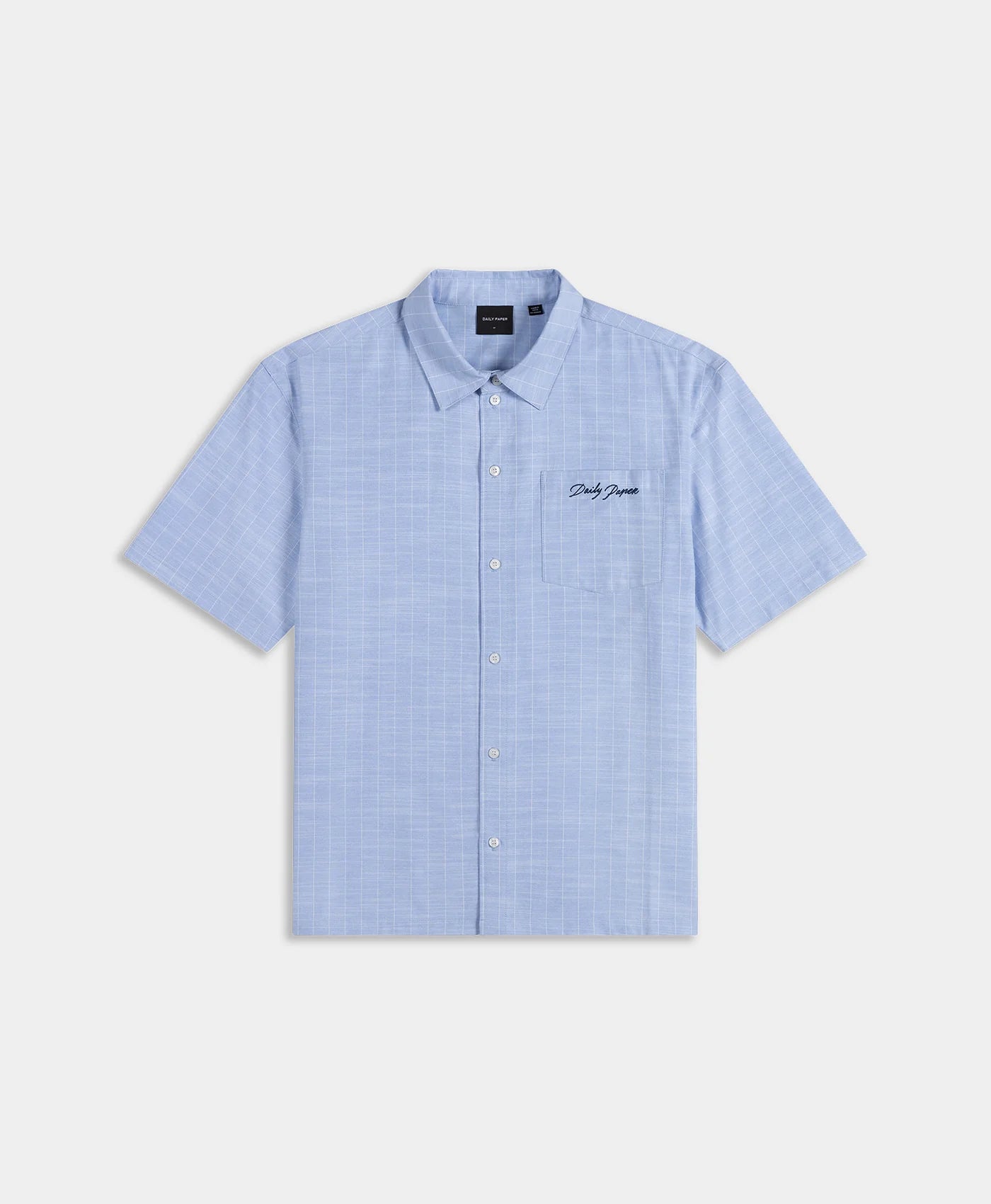 BLUE STRIPE SCRIPT SHIRT