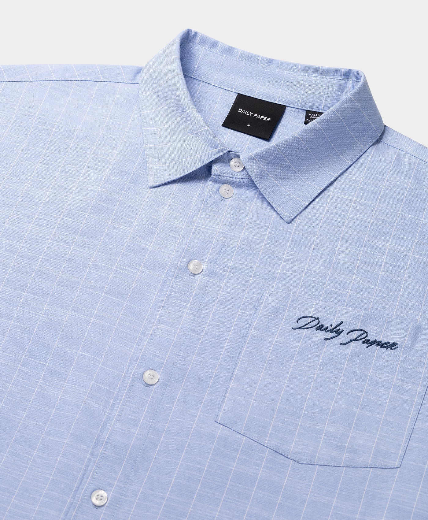 BLUE STRIPE SCRIPT SHIRT